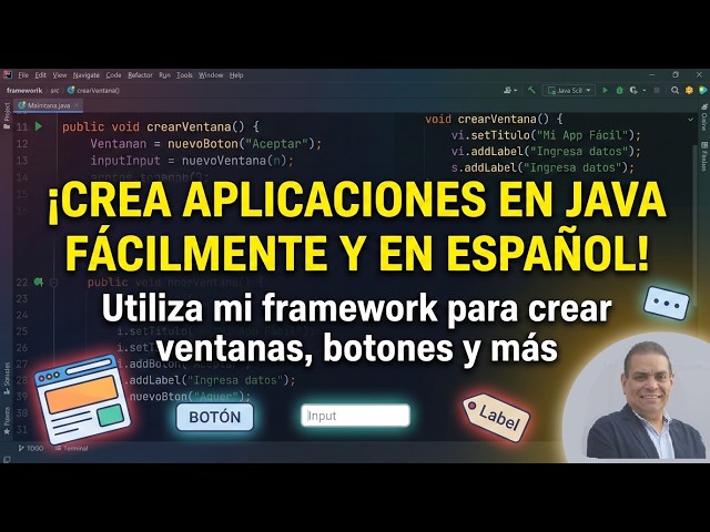 ¡Crea Aplicaciones en Java de Forma Fácil y en Español con mi Framework!