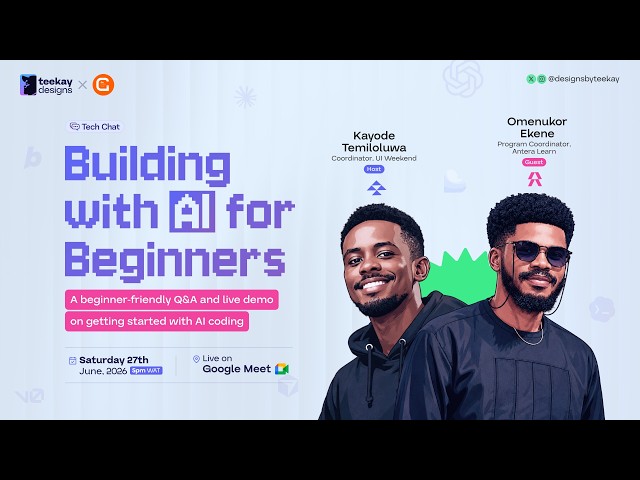 Building with AI for Beginners | How to Start Your AI Journey (Live Workshop)