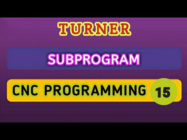 CNC (Part) programming15 - Subprograms  (Subroutines)-Sreejith TV