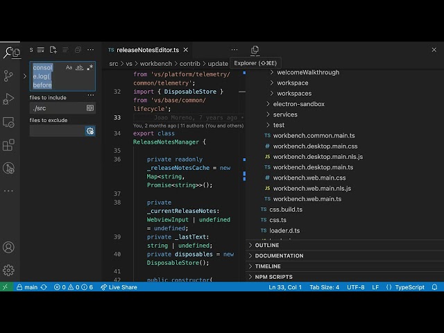 VS Code tips — Moving the explorer view to the panel or secondary side bar