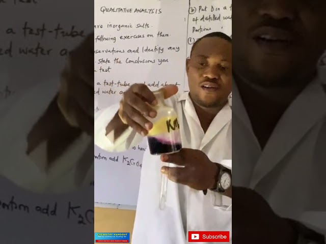 NECO 2025 SALT ANALYSIS #chemistrypractical #science #viral #trending #shorts