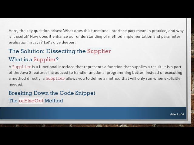 Understanding the Power of Supplier in Java: A Deep Dive into Functional Interfaces