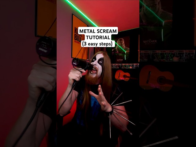 3-step scream tutorial by your friendly neighborhood metal dad. Totally normal. 🖤🔥 #tutorial #scream