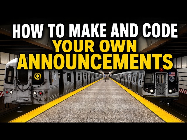 OpenBVE Tutorial: How To Make & Code In Your Own Announcements