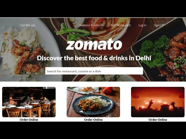 @zomato Website Clone Using HTML and CSS | How To Make Food Website Using HTML and CSS In Hindi