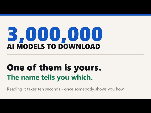 Three Million AI Models. Most People Pick the Wrong One