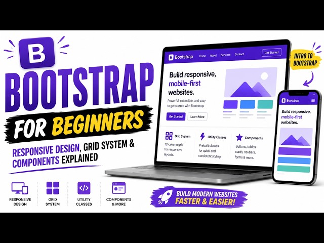 Bootstrap for Beginners: Responsive Design, Grid System & Components Explained