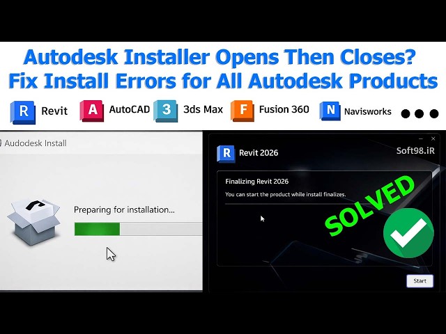 Autodesk Won’t Install? Fix Installer Closing Instantly | Works for All Autodesk Products