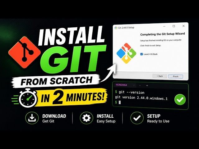 How to Install Git on Windows (2026) | Complete Setup in 2 Minutes