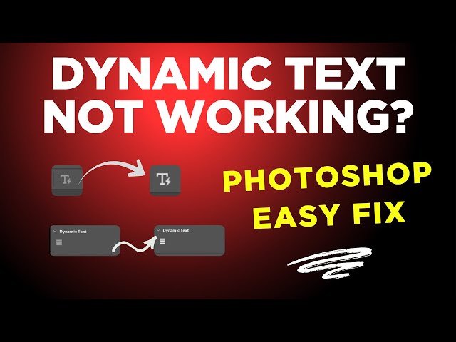Dynamic Text Greyed Out Quick Fix in Photoshop!