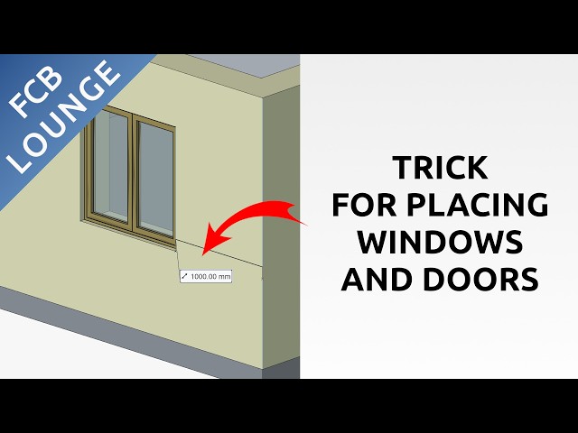 A Trick for Placing Doors & Windows in FreeCAD BIM