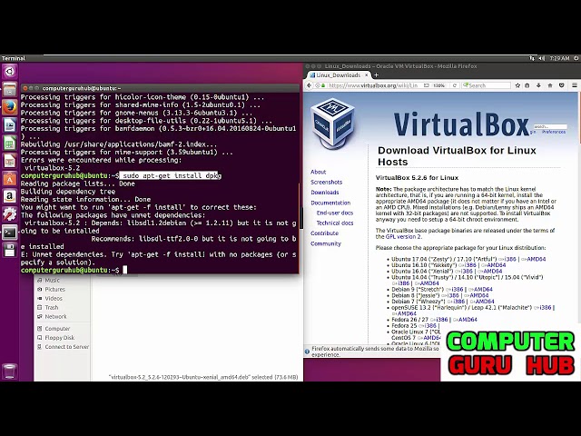 how to install virtual box in Ubuntu in Hindi | Computer guru hub