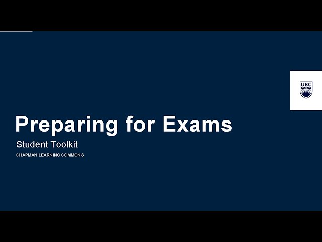 Preparing for Exams Toolkit