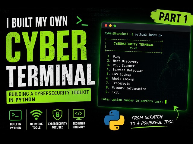 I Built My Own Cybersecurity Terminal in Python 🔐 | Part 1