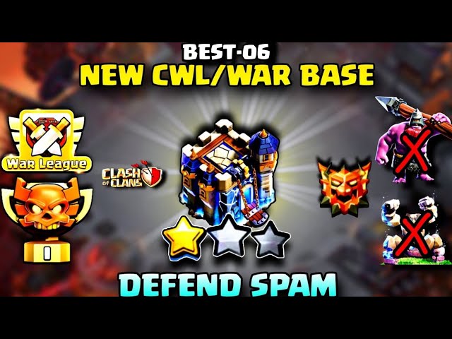 Top 6 Best Town Hall 18 Bases for 1 STARS ! With TH18 War and Cwl Base Link (Clash of Clans)