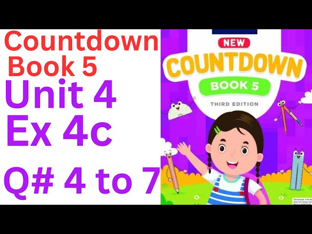 oxford countdown book class 5 Unit 4 Ex 4c| class 5 Unit 4 Ex 4c Q# 4 to 7 💯 solution @ytacademy198