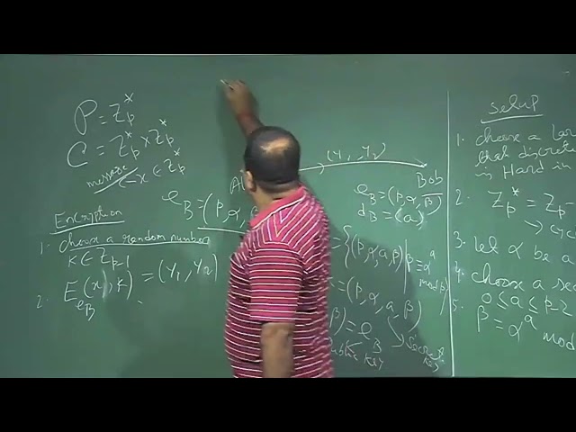 Lecture 28: ElGamal Cryptosystem. #CH30SP #swayamprabha