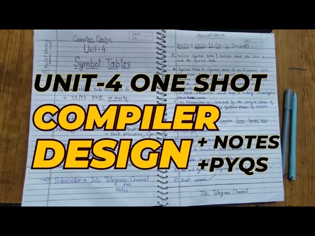 Compiler design one shot | Unit 4 | compiler design aktu | cd one shot | cd aktu one shot | PYQ CD