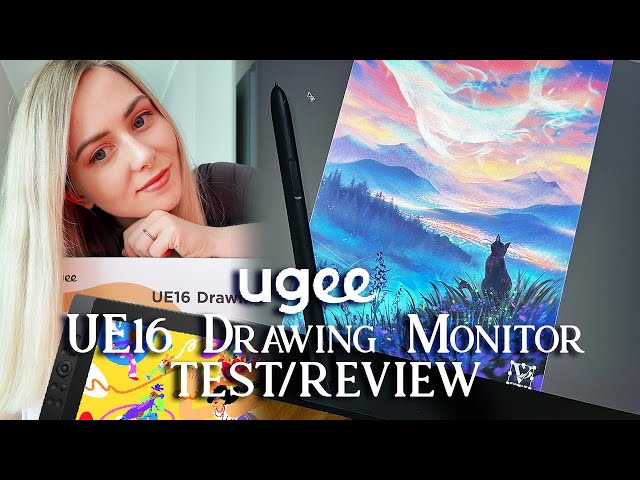 UGEE UE16 Drawing Monitor - test (process of drawing) and review
