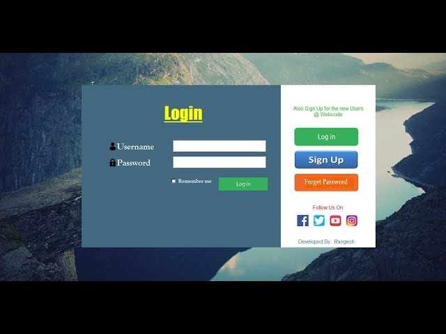 Login System in Python GUI Tkinter