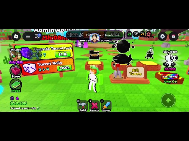 Defend Your Treehouse! Script - Auto Sell, Auto Wave, Auto Crates, Auto Turrets & More