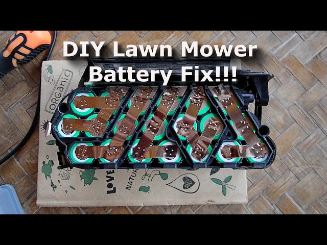 DIY Lawn Mower Battery Greenworks BAF724 Fix (18650 battery replacement)