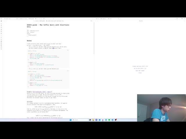 studying competitive programming everyday until i hit gm - day 2