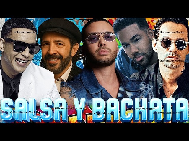 ÉXITOS DE SALSA Y BACHATA: MARC ANTHONY, ROMEO SANTOS, JUAN LUIS GUERRA Y MÁS LEYENDAS LATINAS