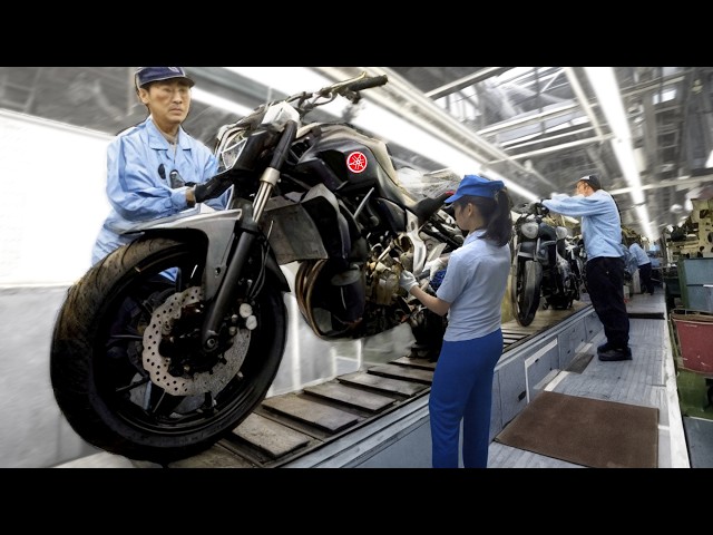 Inside Yamaha Motorcycle Factory🏍️Full Manufacturing & Assembly Process – How is it made?