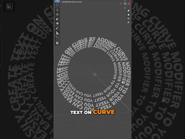 Amazing Blender 3D Curved Text Effect Everyone Should Know