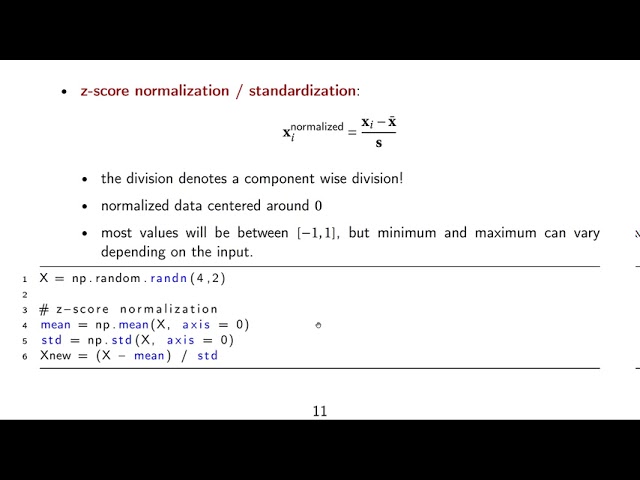 DLFVC - 10 - Input Data Normalization / Data Preprocessing