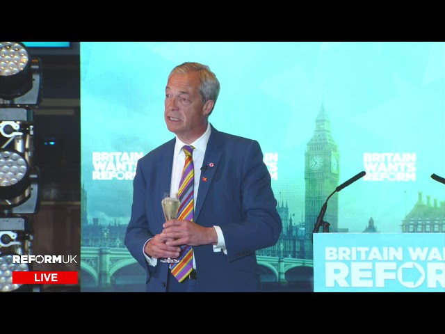 Watch LIVE: I’m speaking in Chelmsford following the Reform UK election landslide!