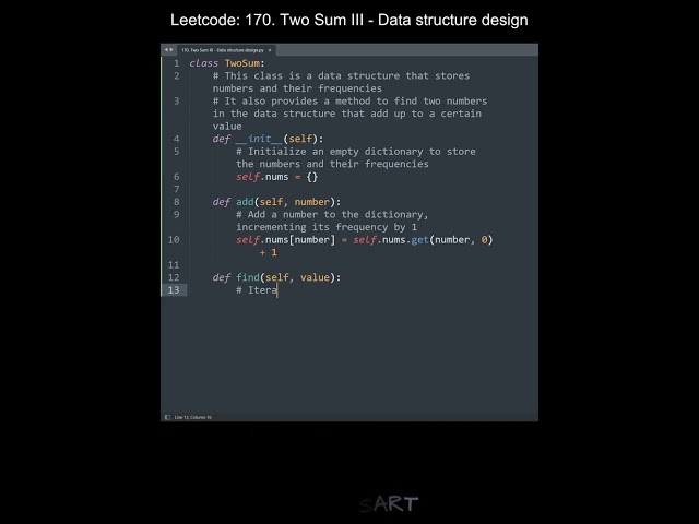 Leetcode 170. Two Sum III - Data structure design in Python | Python Leetcode | Python Code Tutorial