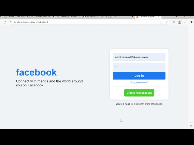 How Facebook Phishing Works (Hacking) using PHP, HTML, CSS, JS with XAMPP Integration.