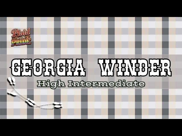 Georgia Winder | Line Dance DEMO & TEACH | Level: High Intermediate Mixed