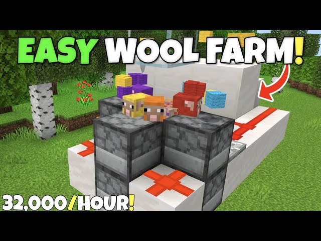 FASTEST Wool Farm In Minecraft Bedrock 26.0+!
