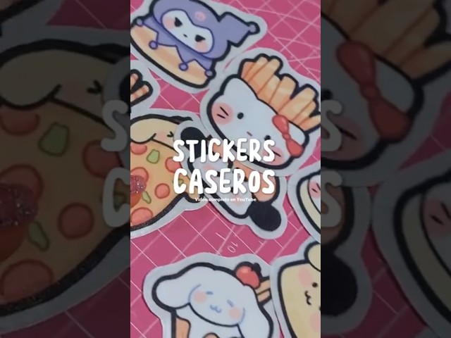 Make homemade STICKERS super easy ♥ #sanrio #diy #crafts #tutorial #kawaii #art #drawing #otaku
