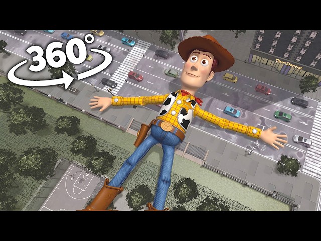 360° Toy Story 5 - Giant Woody Attack In The City !  | VR 4K