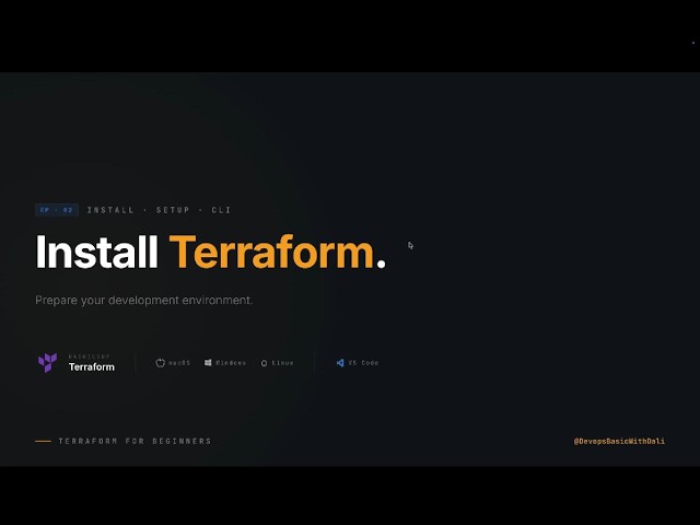 EP02 - Install Terraform