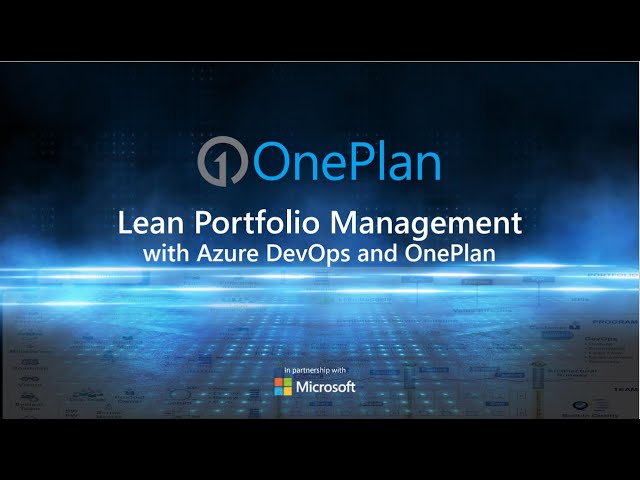 Lean Portfolio Management with Azure DevOps and OnePlan