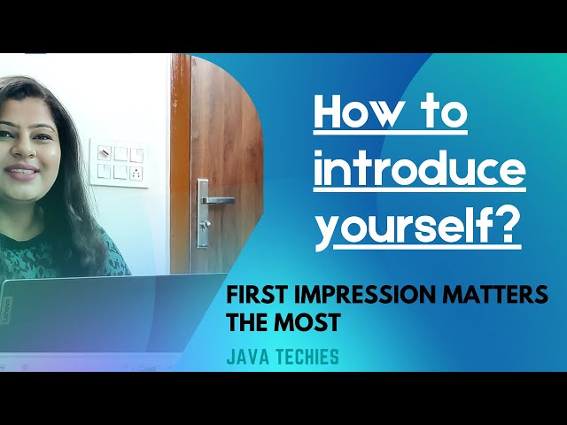 INTRODUCE YOURSELF || How to Introduce Yourself in a JOB INTERVIEW