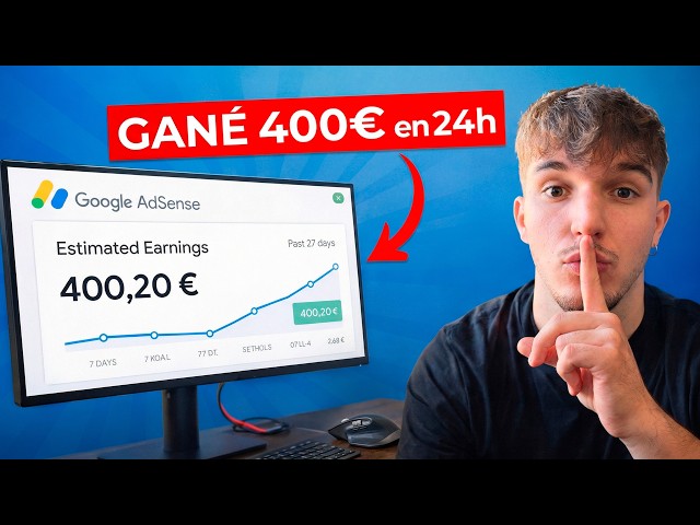 Cómo gané 400 € en 24 h con una sola web en Google AdSense