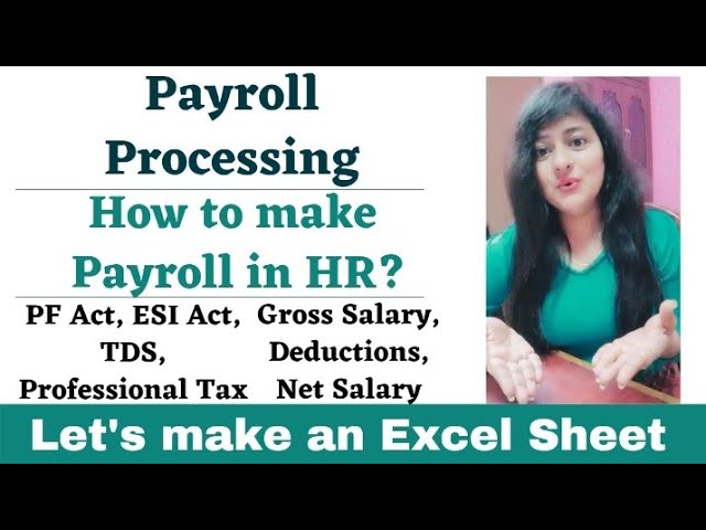 How to make Payroll in Excel for beginners | Payroll Processing in India #hr #readytogetupdate