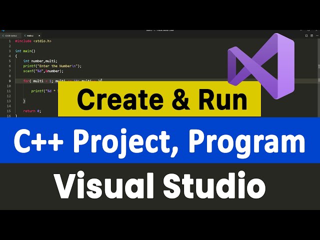 How to Create a C++ Project and Run a Cpp Program in Visual Studio 2022