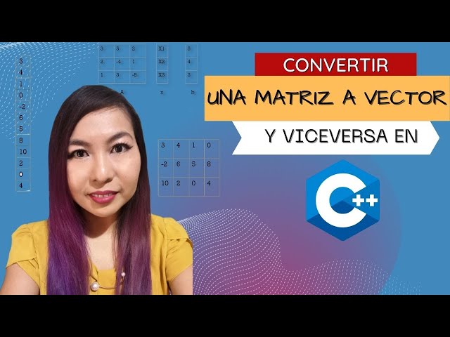 How to convert a matrix to a vector and vice versa in C++