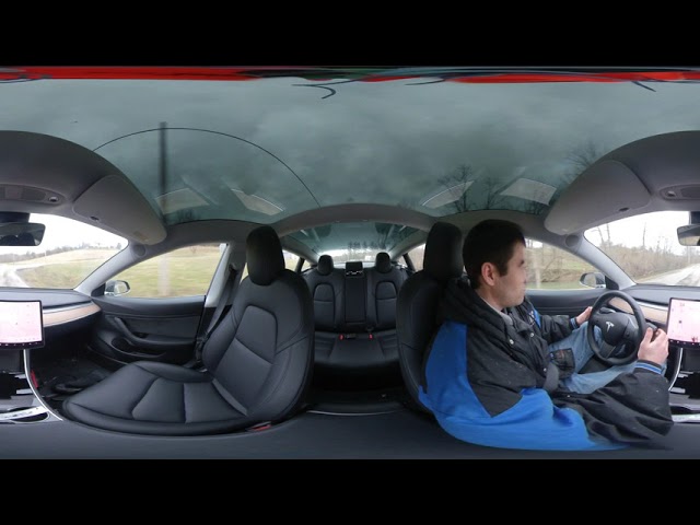 Tesla Autopilot on Country Roads 360