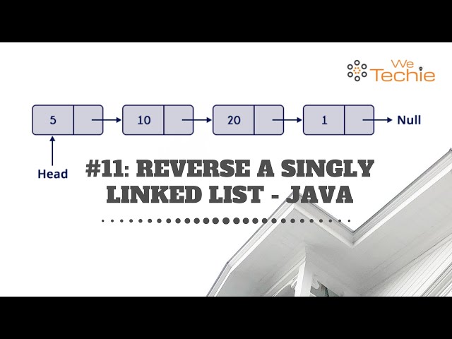 #11: Reverse a Singly Linked List - Java [ WeTechie ]