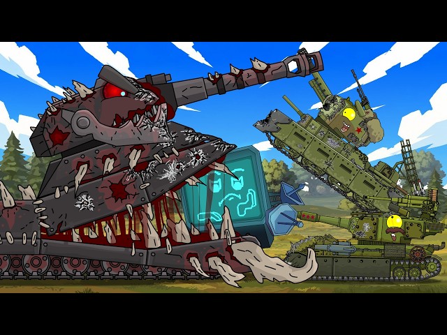A MONSTER HAS COME FOR YOU! | Ratte vs. Land Cruiser. Cartoons about tanks