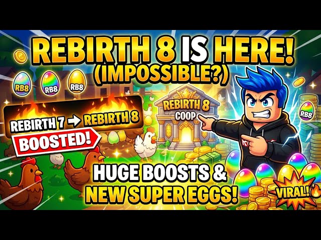 Can We Reach REBIRTH 8 in Today?! 😱 (Roblox Chicken Farm) #roblox #robloxedit #robloxgames 