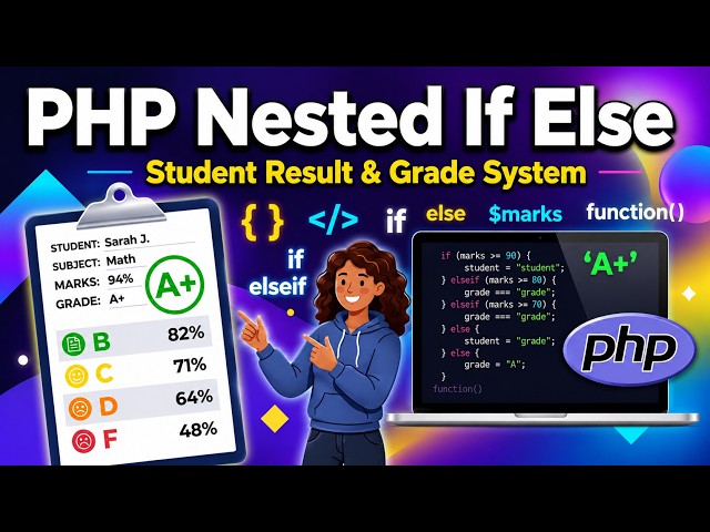 Student Result & Grade Generator in PHP | PHP Mini Project for Beginners #php